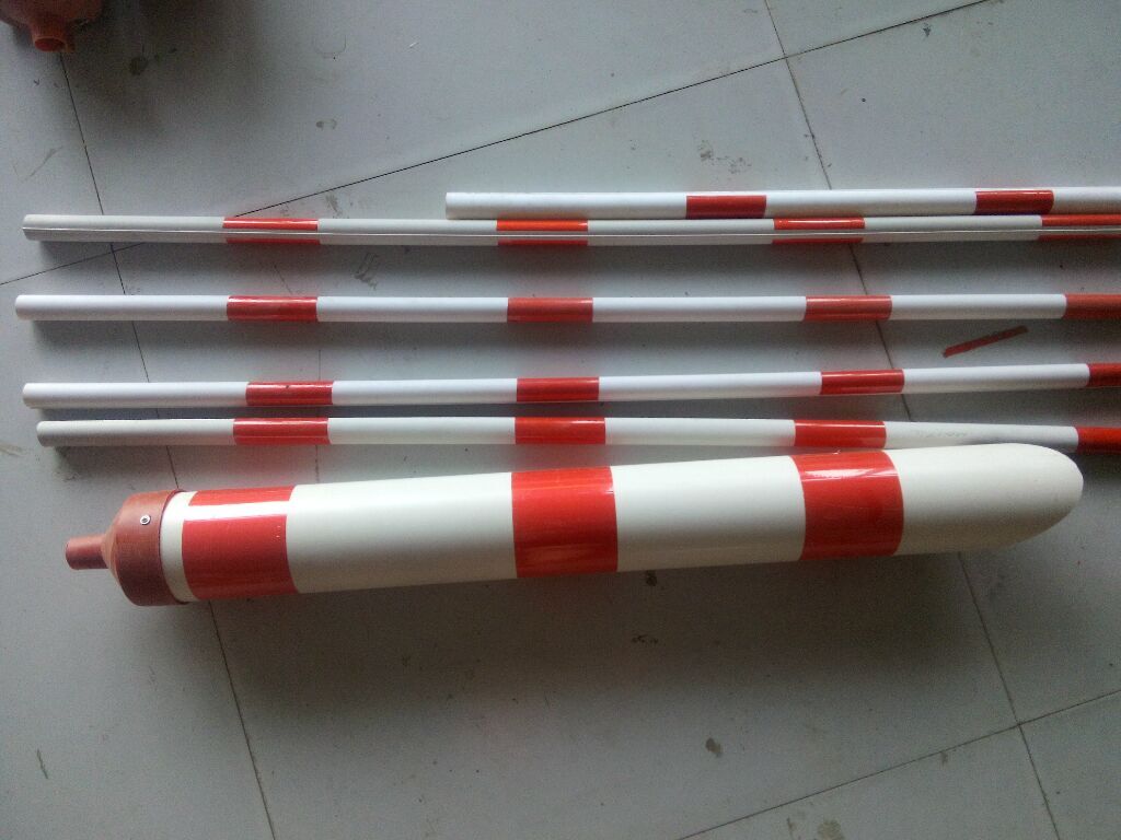 长期加工电线杆专用红白相间拉线护套 PVC反光拉线护
