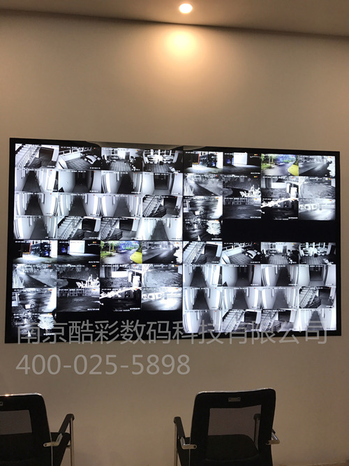 南京高淳55寸高清窄边液晶拼接监控显示器
