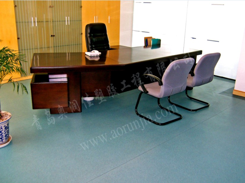 办公室PVC地板 塑胶地板 LG地板