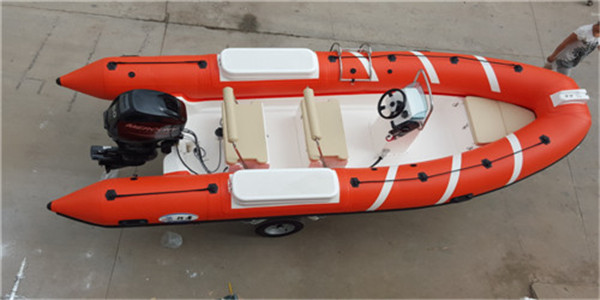 420C型号7人专用钓鱼船橡皮艇玻璃钢壳渔船休闲艇