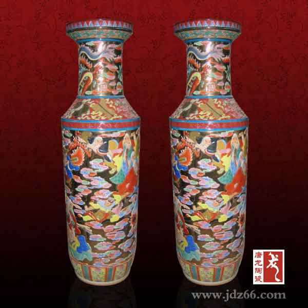 高档陶瓷花瓶定制,摆件小花瓶价格