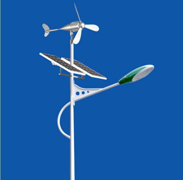 扬州弘旭生产7米30W太阳能风光互补路灯道路灯
