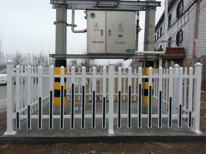 PVC变压器围栏 塑钢电力围栏 公园草坪护栏 厂家