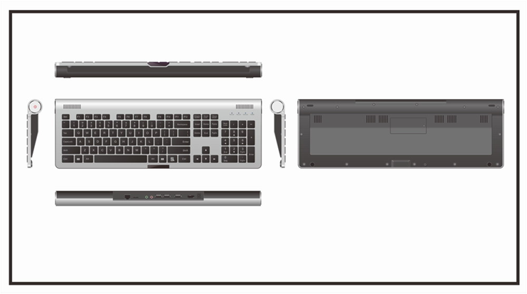班固C600一体机电脑键盘