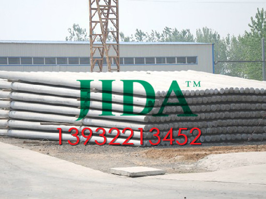 北京12米内嵌接地线水泥杆厂家|价格 (冀达品牌)