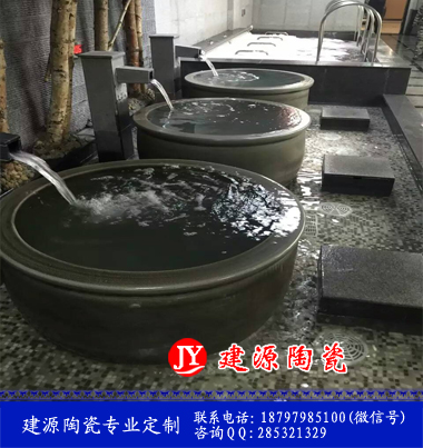 厂家特价外径1.2米陶瓷大鱼缸 专业定制景德镇大缸