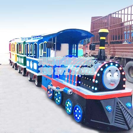 一拖四观光海洋小火车游艺设施生产厂家 还是郑州菲菲象