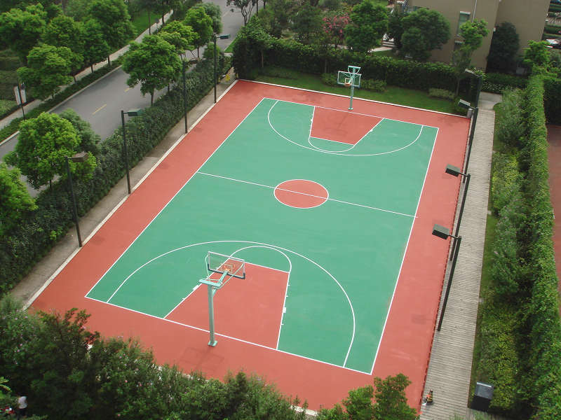 天津塑胶篮球场|天津篮球场施工|天津篮球场塑胶面层