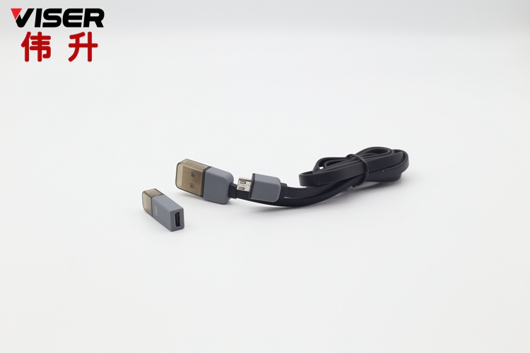 VISER直销情侣苹果6s面条数据线手机USB数据线