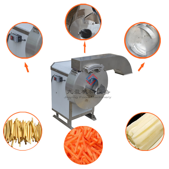 厂家直销食堂用自动小型切菜机薯条机 多功能不锈钢切菜机器