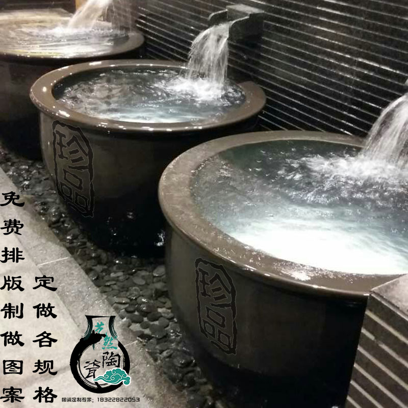 温泉会所专用泡澡缸口径1.1米陶瓷泡澡缸独立式浴缸浴盆厂家直销