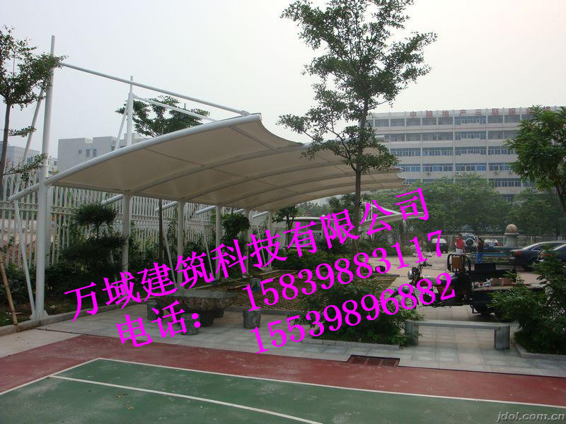 北京张拉膜车棚膜结构建筑钢结构加工