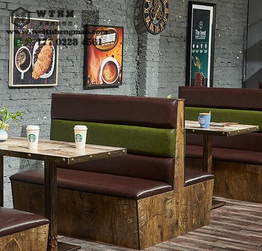 天津主题酒吧桌椅咖啡厅沙发火锅店西餐厅卡座桌椅组合