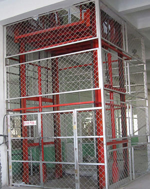天津市东丽 西青区热销启运剪叉式升降机大吨位升降平台 简易货梯