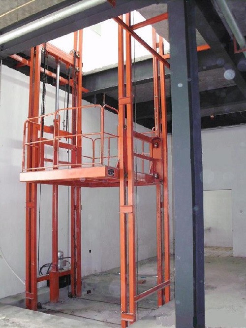 重庆市黔江 涪陵区直销启运升降货梯 液压货梯 导轨式升降机