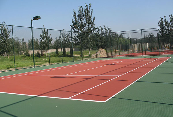 白城网球场施工流程