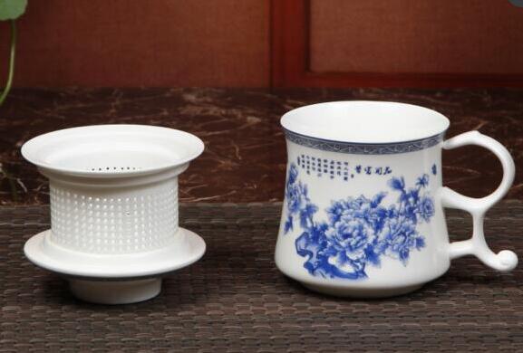 珠海会议礼品茶杯,商务赠品定制,珠海骨瓷泡茶水杯