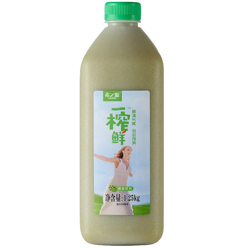 希之源一榨鲜绿豆汁1250g6瓶杂粮饮品粗粮饮料营养健康整箱批发