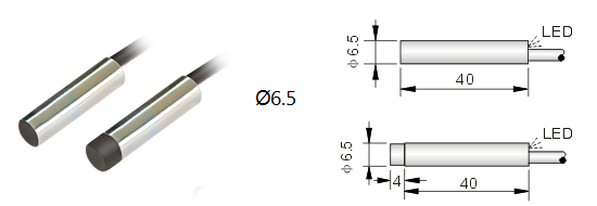 XG-L6.5N-DNC接近传感器 φ6.5/M5/M8/M12/M18/M30圆柱形接近开关NPN
