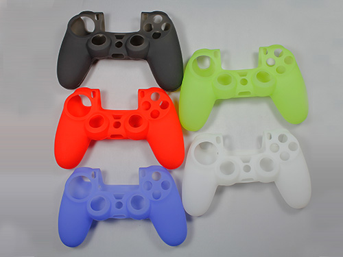 PS4游戏手柄硅胶保护套可喷手感油迷彩彩虹多色厂家直销