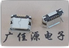 Micro USB 接口 迈克插板有柱带焊盘镀雾锡母
