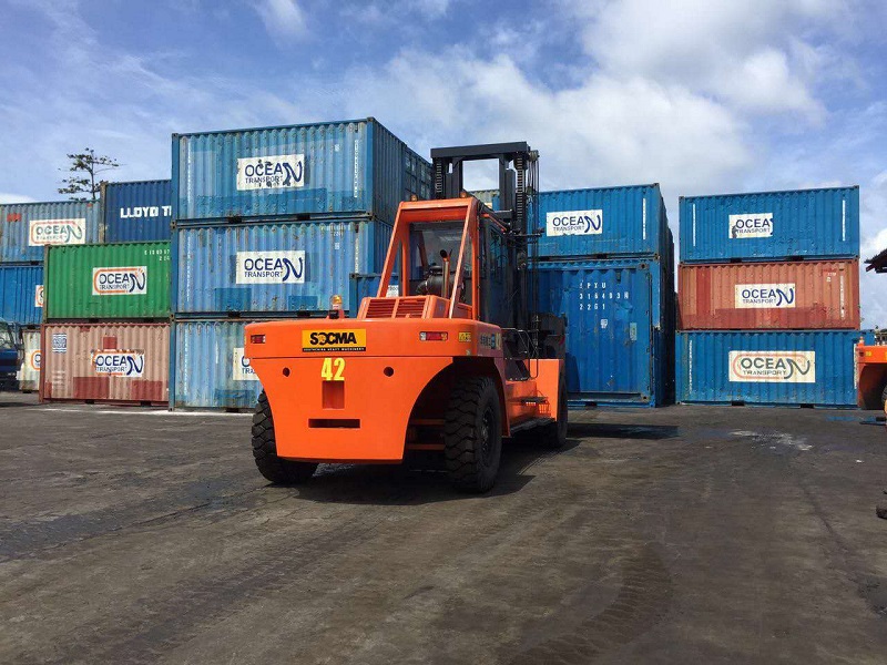 集装箱30吨叉车品牌 码头港区堆垛重箱30吨集装箱叉车