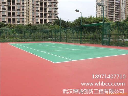 武汉硅PU网球场施工 武汉硅PU球场材料厂家