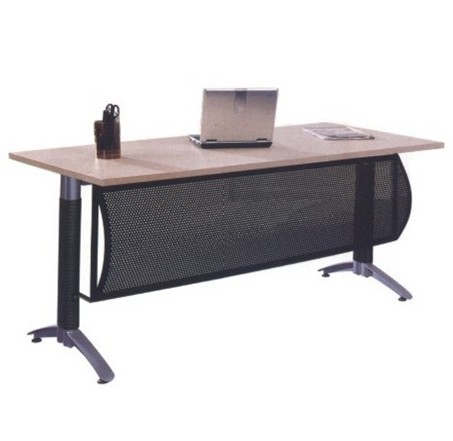 办公桌五金钢脚老板桌腿架经理主管桌台架带挡板电脑桌总