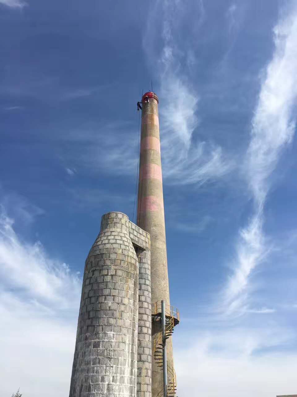 黄石市烟囱刷色环公司环保施工