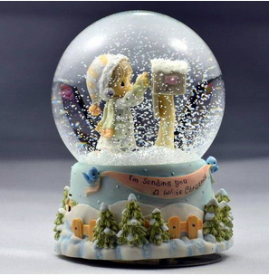 千塑雪球  精美玻璃球制作 家居收藏品摆饰