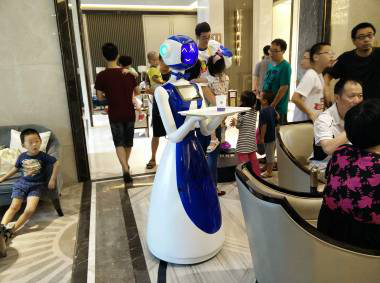 【广州金灵送餐机器人】JL105智能餐厅机器人
