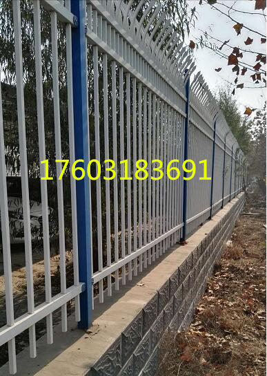 奔诺铁艺护栏厂家定制学校防爬锌钢护栏,社区护栏