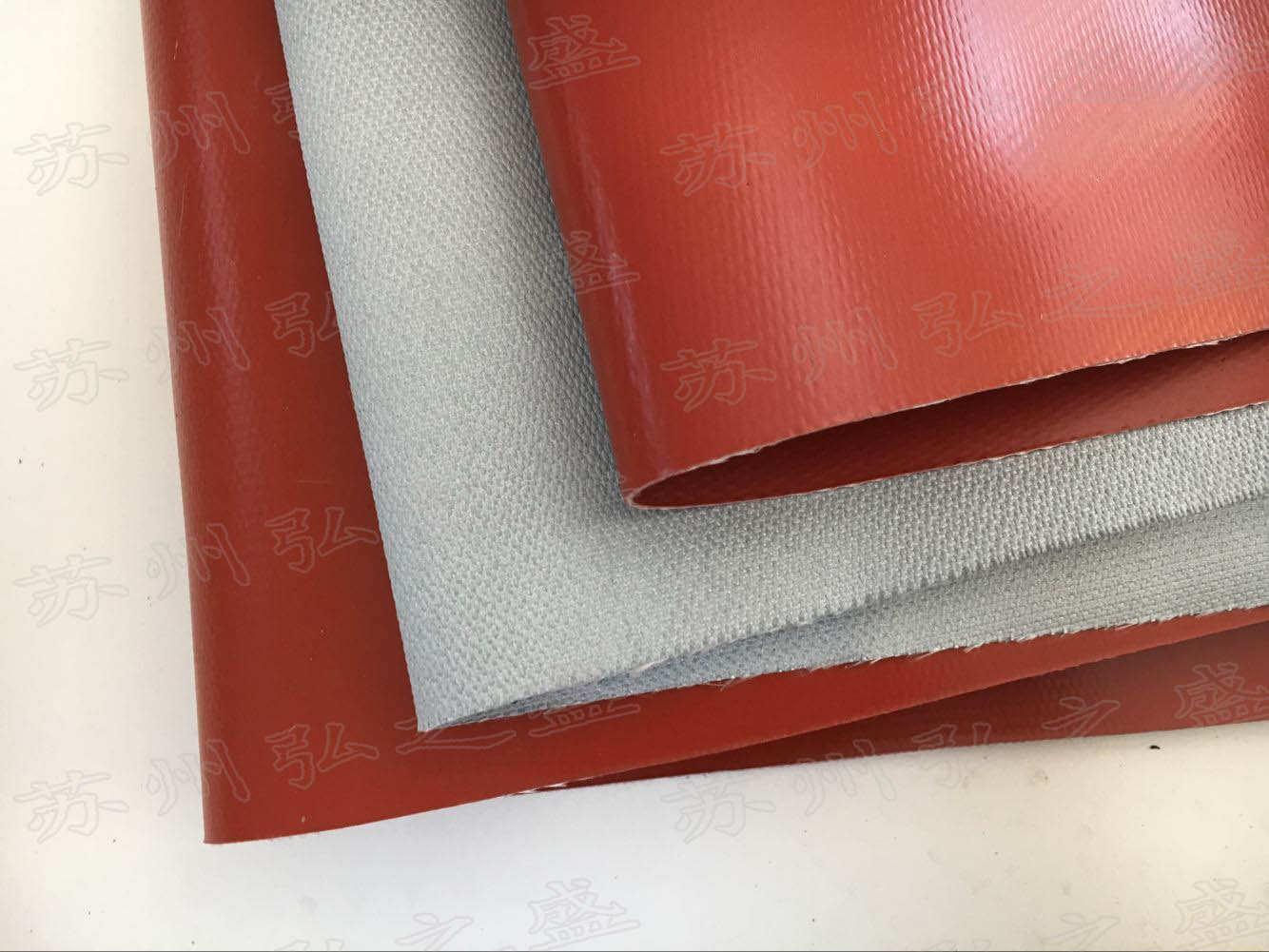 上海耐高温单面红色硅胶布