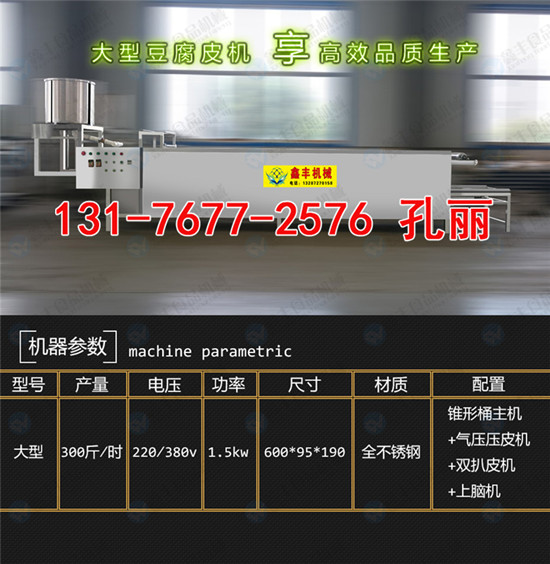 河南许昌豆腐皮机供应商 自动豆腐皮机 技术免费学习