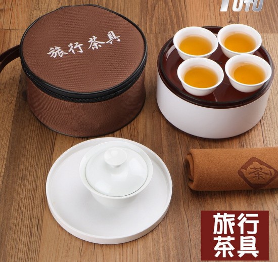 济南旅行茶具套装 商务馈赠礼品批发快客杯小茶具