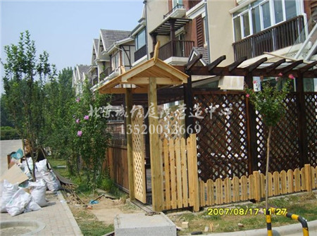 延庆花园设计制作围栏栅栏设计制作花架亭子公司