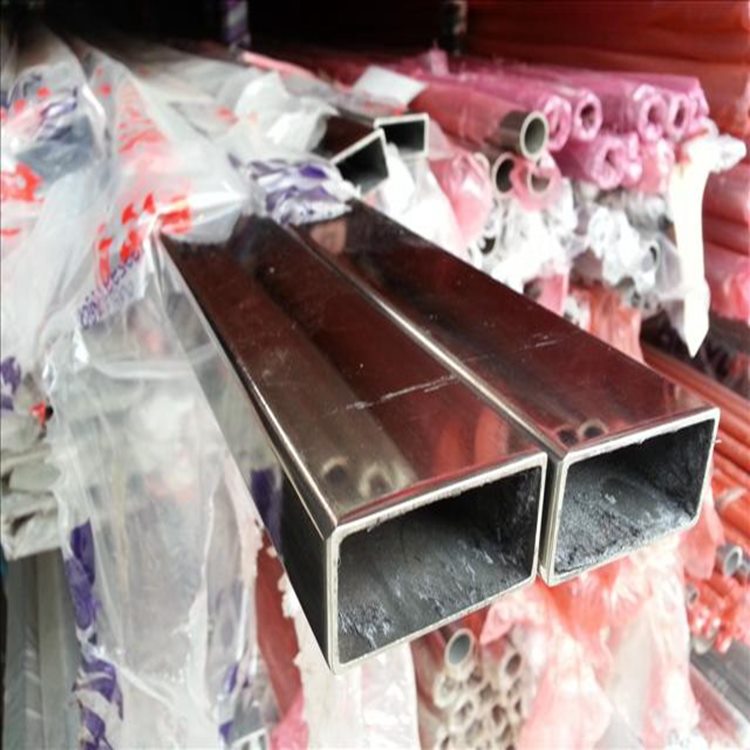 广东佛山生产304不锈钢矩形管玫瑰金厂批价150x50x1.1 