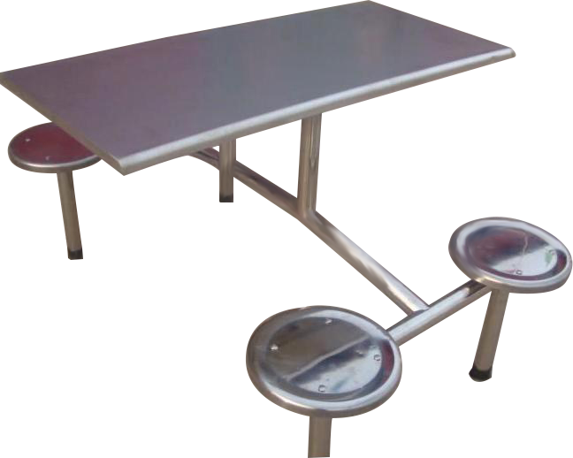 不锈钢连体餐桌椅厂家直销