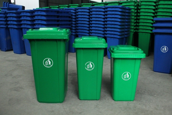 重庆垃圾桶厂家供应120L户外塑料垃圾桶