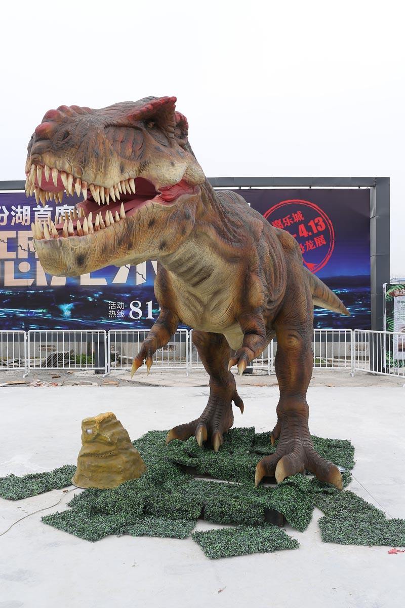 恐龙安装现场 恐龙出租公司 恐龙模型 仿真恐龙