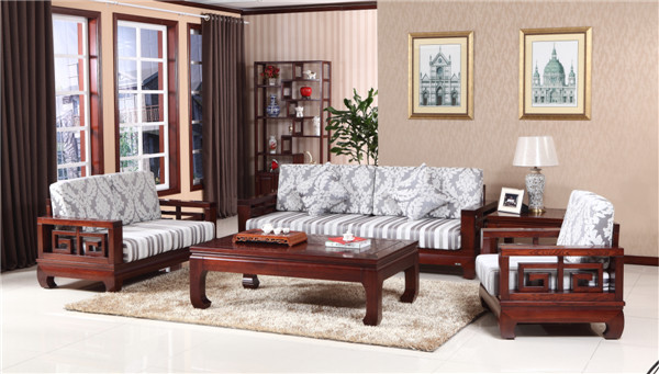客厅中式实木沙发 木言木语黄菠萝环保高档实木家具