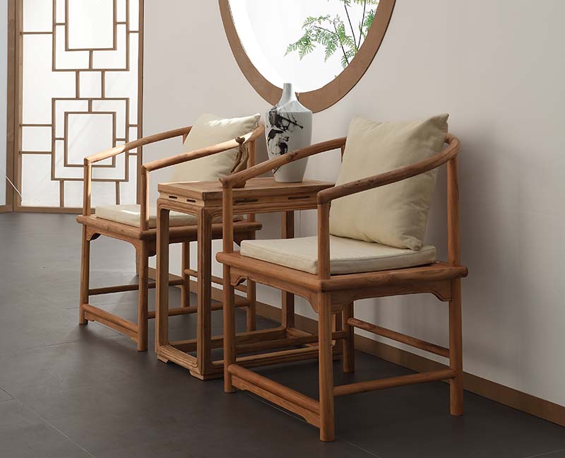 新中式免漆手工榫卯禅椅茶椅原木