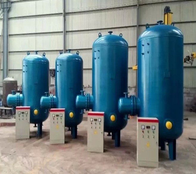 RV立式水水容积式换热器  不锈钢换热器 U型管热交换器