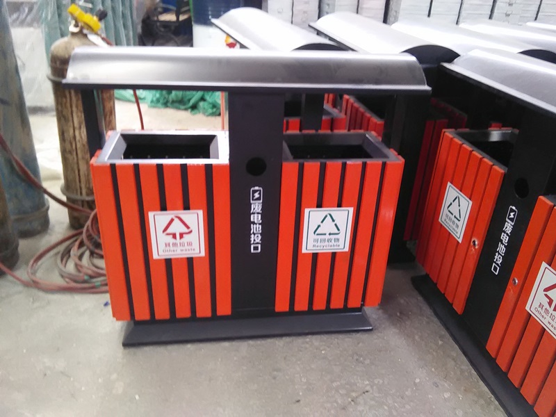 青蓝QL8201款防腐垃圾桶 方形分类回收桶 厂家批