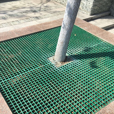 玻璃钢树池盖板养殖漏粪排水黄绿