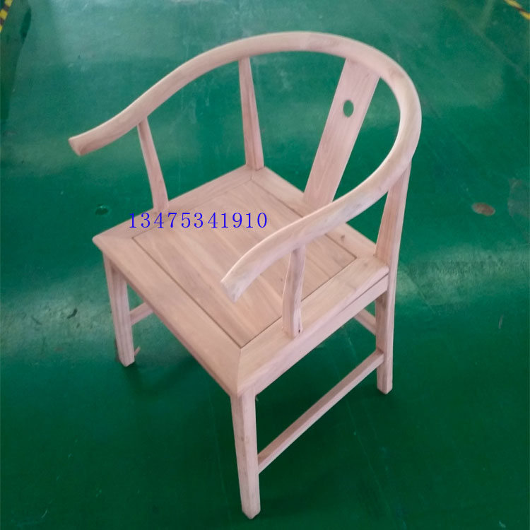 新中式实木餐椅白茬简约中式客椅禅意椅办公餐厅桌椅
