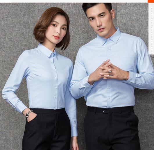广州市男女工装衬衫定做,行政衬衣厂家定做工装衬衫