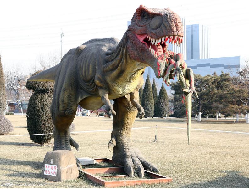 海南大型玻璃钢恐龙雕塑侏罗纪公园展厅展示雕塑
