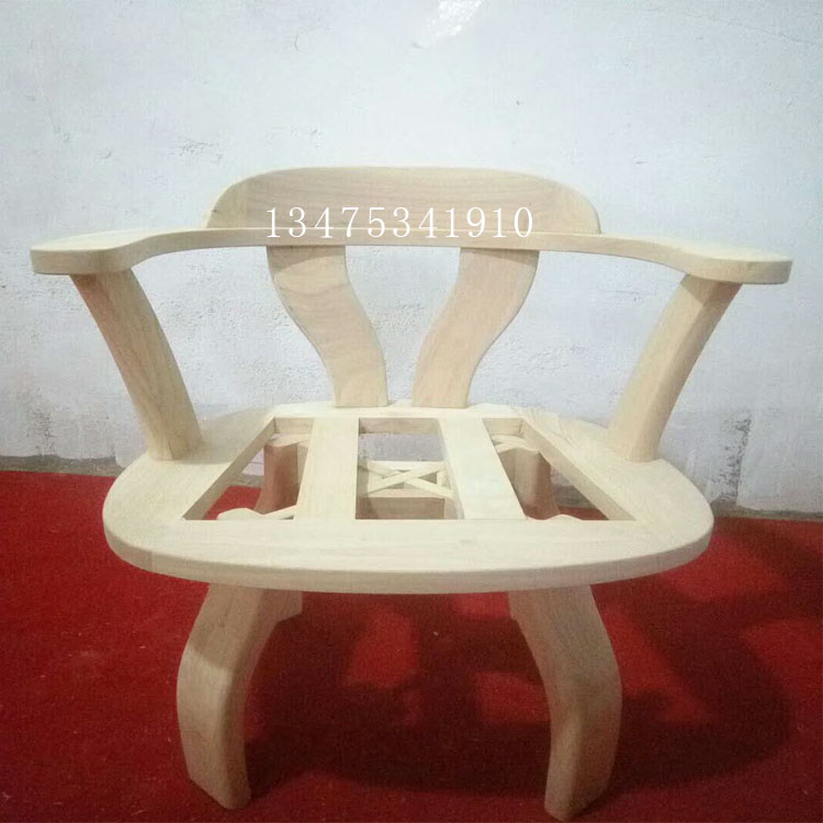 批发实木桌椅白茬实木橡胶木转椅白茬实木电脑椅休闲椅子