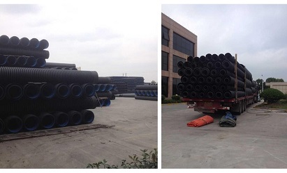 上海厂家供应HDPE双壁波纹管 排污管 黑色波纹管 高品质金属波纹管